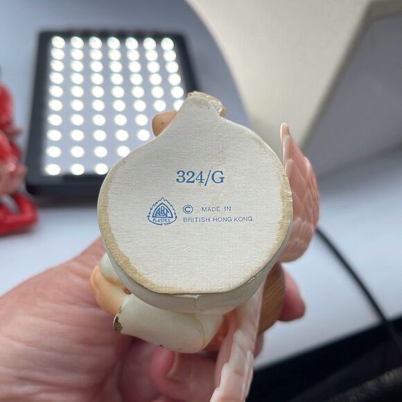 Vintage MCM Lot of two baby Angel ornaments. British Hong Kong. - Picture 5 of 10